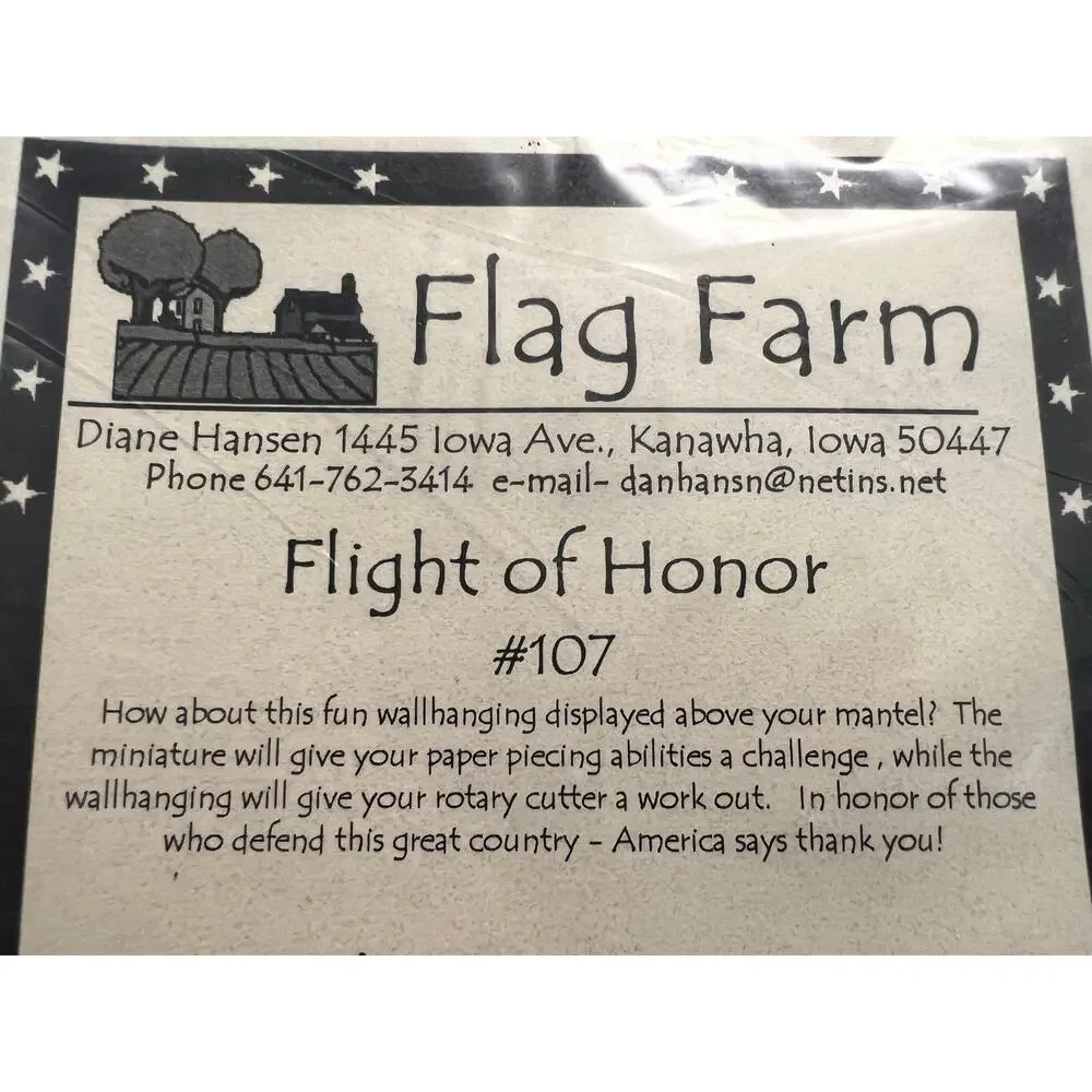 quilt pattern flag farm quilt flight of honor miniature and wall hanging